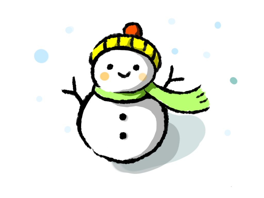 雪だるまイラスト