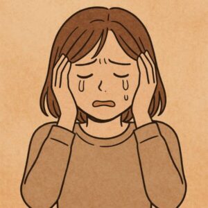 感情が抑えられない女性