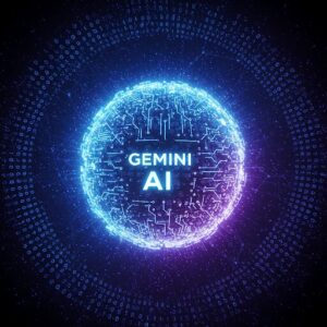 【最新活用法】まだ知らない?Geminiでこんなにできる!驚くほど便利な使い方5選 1 GoogleのAI「Gemini」イメージイラスト