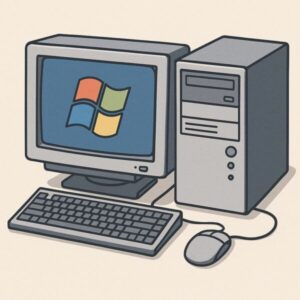 古いPCのイラスト