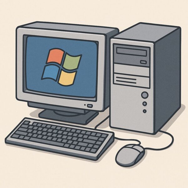 古いPCのイラスト
