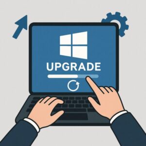 Windows upgradeイメージイラスト