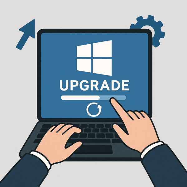 Windows upgradeイメージイラスト