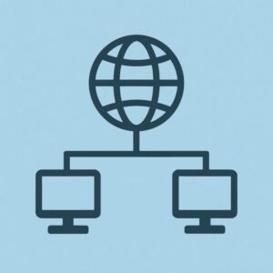 PCとネットワーク　イメージイラスト
