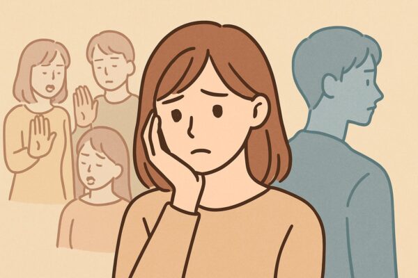 人間関係に悩む女性
