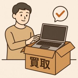 買取している男性