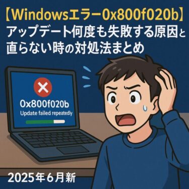 【Windowsエラー0x800f020b】アップデート何度も失敗する原因と直らない時の対処法まとめ｜2025年6月最新