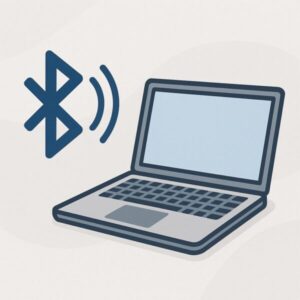 BluetoothとPCのイラスト