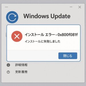 インストールエラー