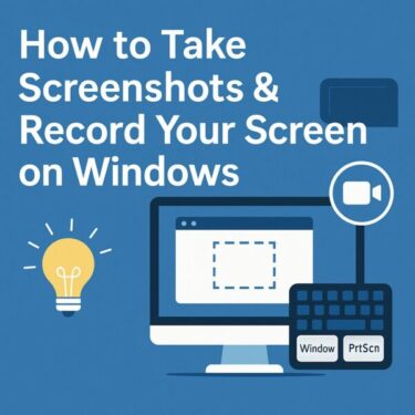 How to Take Screenshots and Record Your Screen on Windows (Step-by-Step Guide)