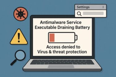 【困っている人急増中】Antimalware Service Executable がバッテリーを消耗し続ける原因と対処法