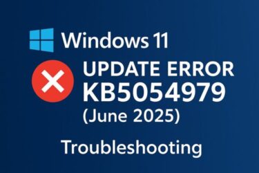 Troubleshooting Windows 11 Update Error KB5054979 (June 2025)