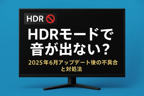 HDR利用時に発生する音声トラブルとその対処法の画像
