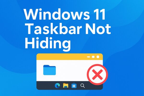 Windows11Taskbar Not Hiding image illustration