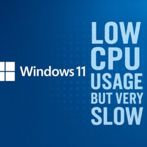 June 2025 Windows 11 Update — Multiple Errors Occurring on Some Devices: Full Troubleshooting Guide 1 Blue-themed digital graphic illustrating June 2025 Windows 11 Update issues. The image shows icons for CPU, storage delays, driver conflicts, and system errors, with bold text highlighting “Windows 11 Update Performance Problems” on a modern tech-style background.