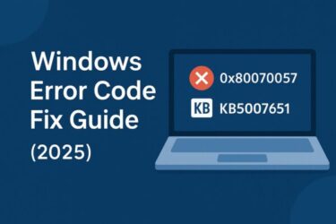🔧 Common Windows Error Codes and How to Fix Them
