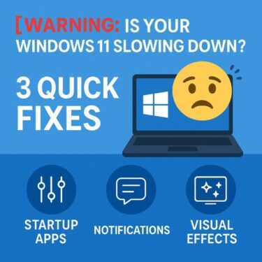 Is Your Windows 11 Running Slow? Fix It with These 3 Simple Settings