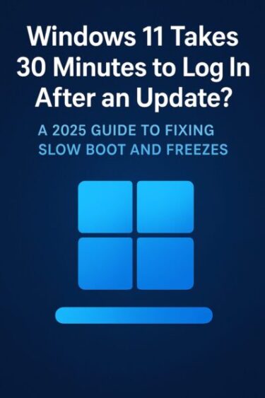 Windows 11 Takes 30 Minutes to Log In After an Update? A 2025 Guide to Fixing Slow Boot and Freezes