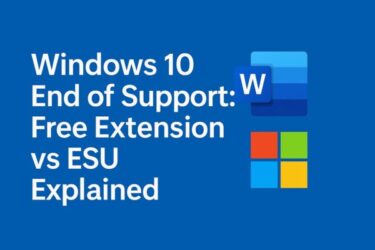 Windows 10 End of Support: What Happens to Office and Microsoft 365? Free Extension vs ESU Explained