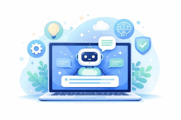 ChatGPTのロボットイメージキャラクター｜GPT-3.5・GPT-4・GPT-5の違いを解説する記事用アイキャッチ