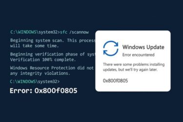 Windows Update Error 0x800f0805 with KB5063709 (August 2025)
