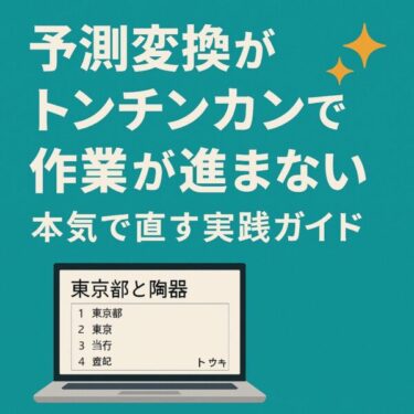 誤変換で時間ロスしてない？Windowsの日本語入力を一気に賢くする方法