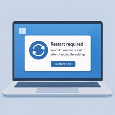 Why Does Windows Ask You to Restart After Changing Settings?