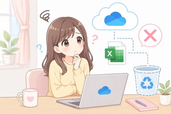 クラウドエラーに悩む女性