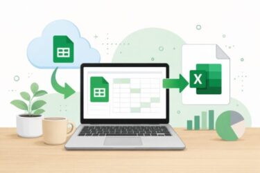 GoogleスプレッドシートをExcel形式(.xlsx)で保存する方法|崩れる原因と対処法も解説