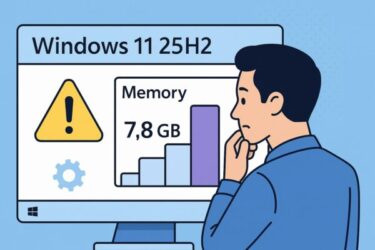 【2025年10月】Windows 11 25H2に更新したらメモリ使用量が増えたときの原因と対処法