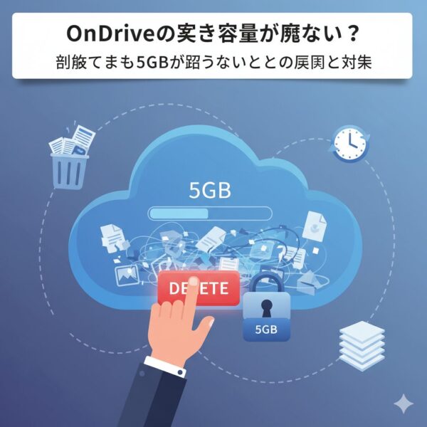 OneDriveの空き容量が減らない？削除しても5GBが戻らないときの