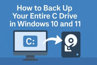 How to Back Up Your Entire C Drive in Windows 10 and 11
