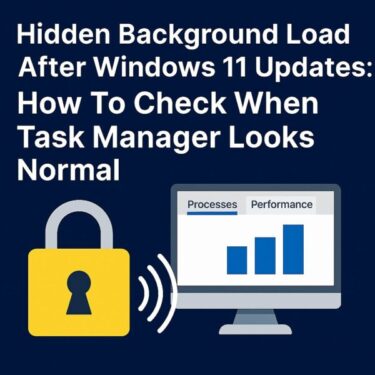 Hidden Background Load After Windows 11 Updates: How to Check When Task Manager Looks Normal
