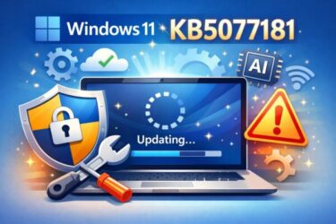 Windows11アップデートKB5077181イメージイラスト
