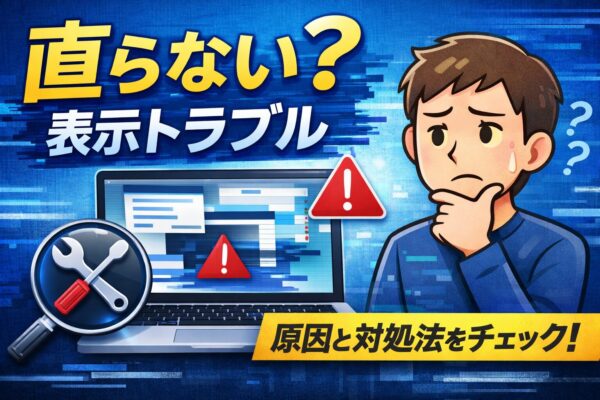KB5074105を戻しても画面が元に戻らないイラスト