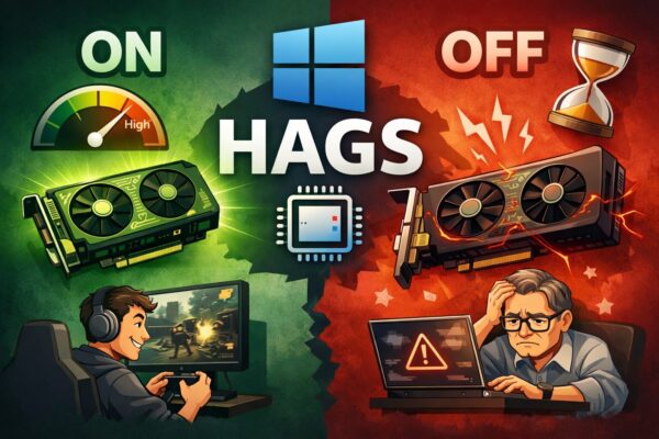 HAGS設定の影響比較イラスト