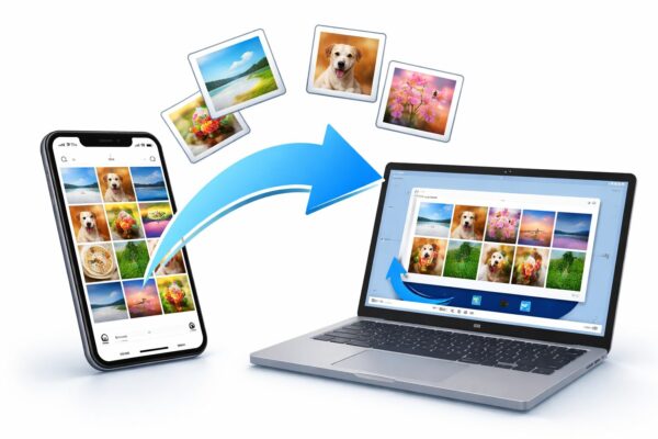 写真転送のデジタル表現