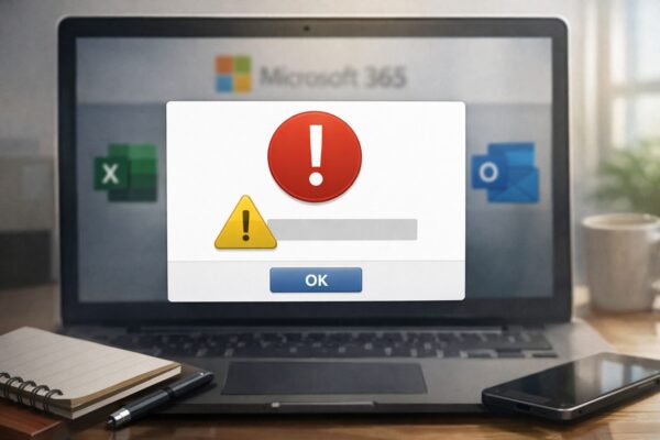 エラーメッセージの表示画面