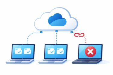 OneDrive同期解除のイメージイラスト