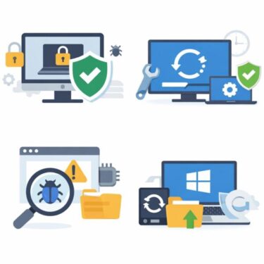 Windowsセキュリティと更新イラスト