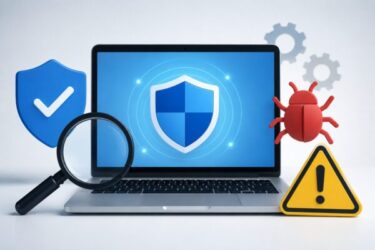 サイバーセキュリティ警告と保護シールド