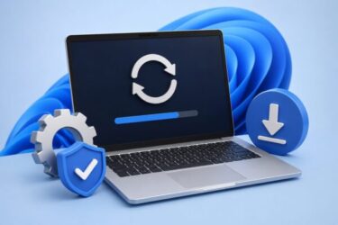 進行中のアップデートとダウンロード