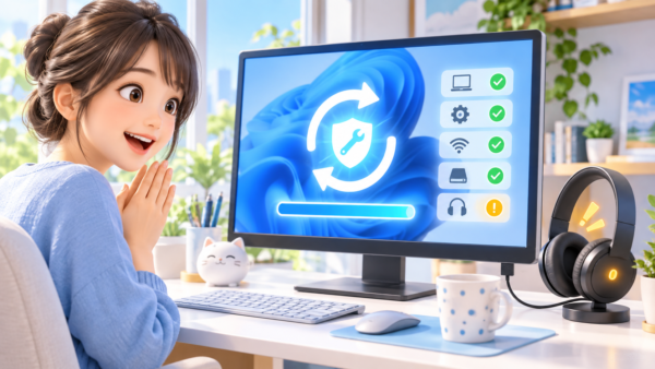 KB5129195の更新で複数の問題が修正され、USBオーディオの警告だけが残っている様子